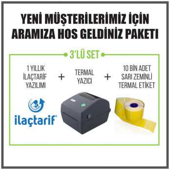 SET KAMPANYA ( Yazılım  [1 YILLIK] + Yazıcı + Etiket)